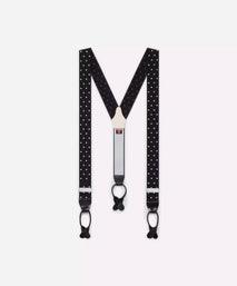 Black & White Polka Dot Braces