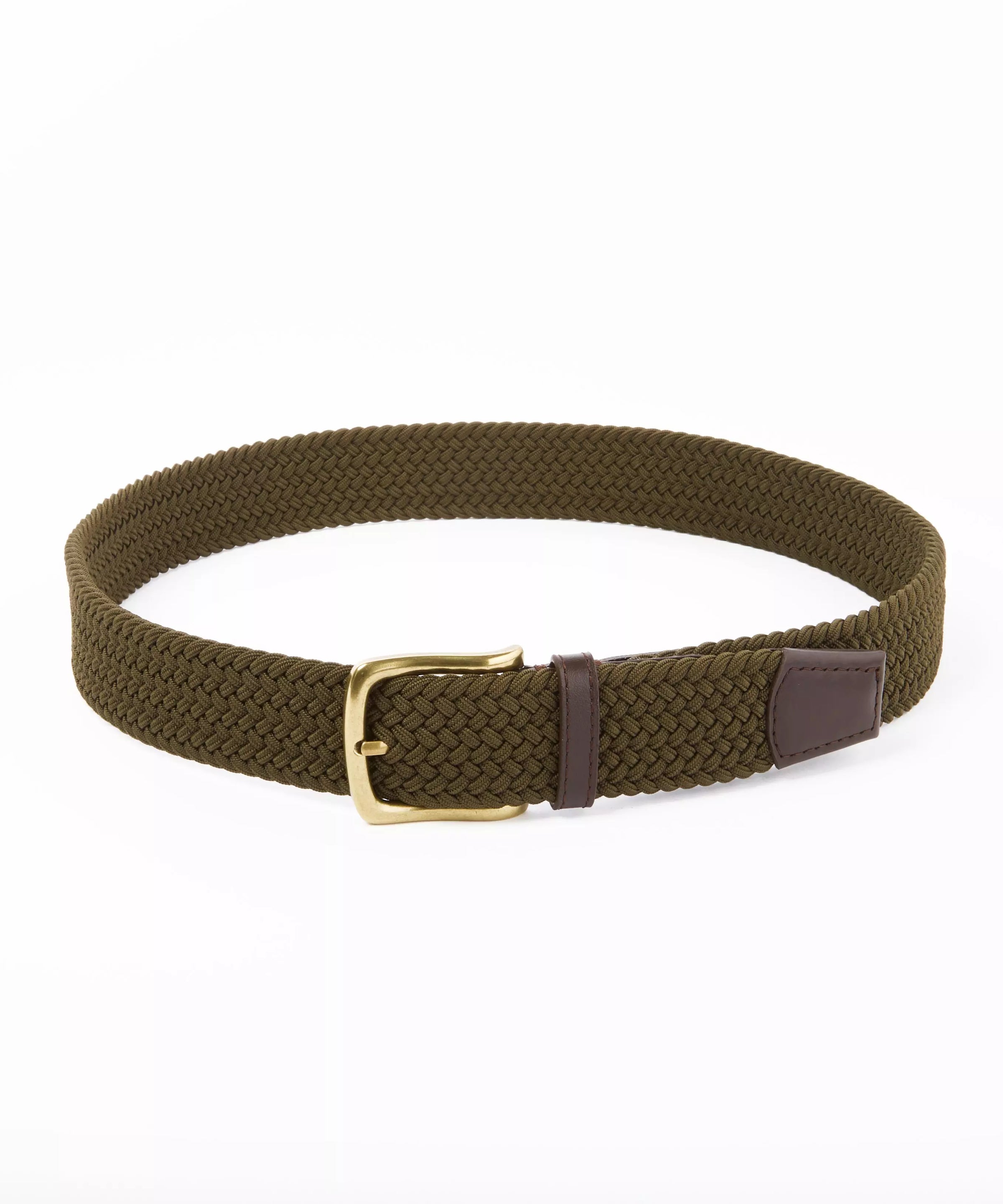 Olive Green Stretch Woven Belt